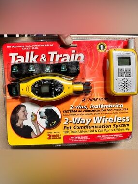 Talk & Train 2-Way Wireless Pet Communication System - Yellow